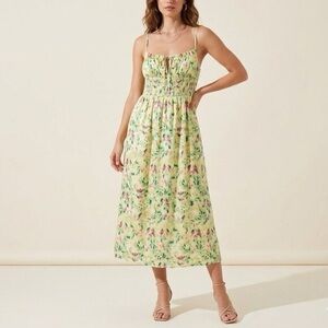 ASTR (Anthropologie) Floral Satin Dress | NWT | Size M | Brand New